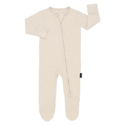 Belan. J Footed Zipper Sleeper Buttermilk