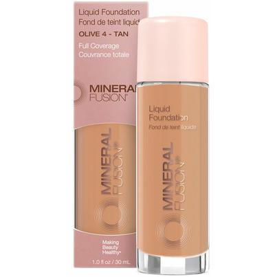 Mineral Fusion Rose Gold Liquid Foundation Olive 4