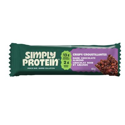 Simply Protein Plant Based Protein Bars Dark Chocolate Almond