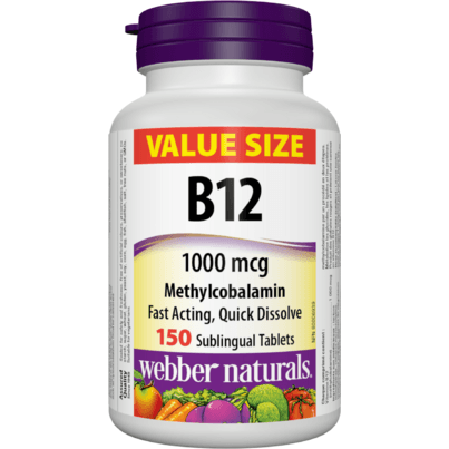 Webber Naturals Vitamin B12 1000mcg Methylcobalamin