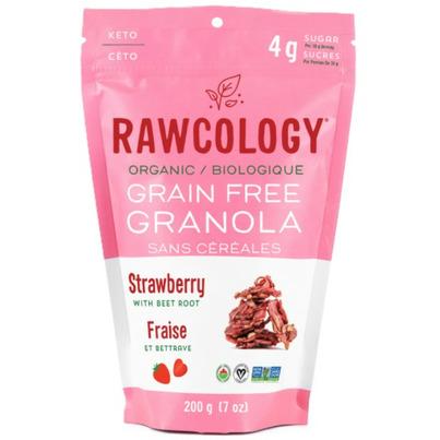 Rawcology Organic + Gluten Free Grain Free Granola Strawberry with Beet