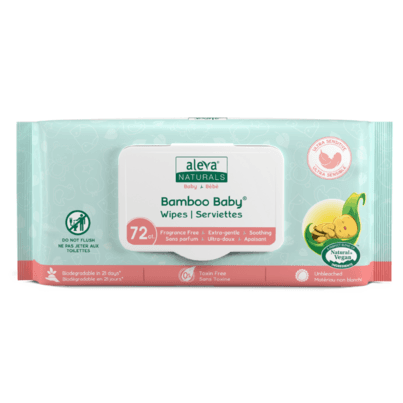 Aleva Naturals Bamboo Baby Wipes Sensitive Fragrance Free