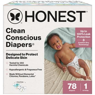 The Honest Company Club Box Diapers Above it All and Pattern