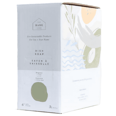The Bare Home Dish Soap Refill Box Bergamot + Lime