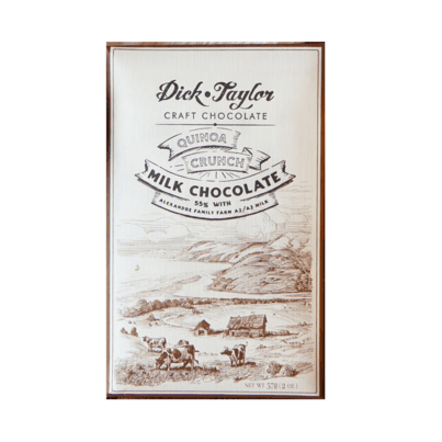 Dick Taylor Milk Chocolate 55% Quinoa Crunch