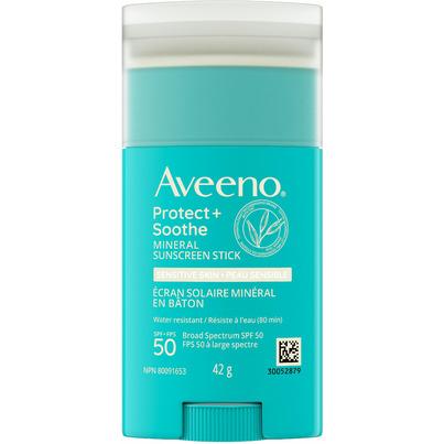 Aveeno Protect + Soothe Mineral Sunscreen Stick SPF 50+