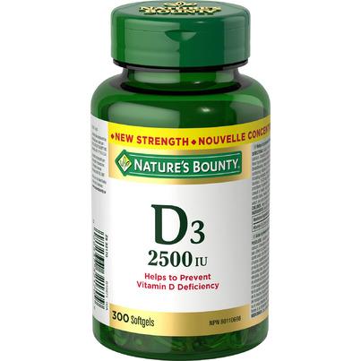 Nature's Bounty Vitamin D3 2500 IU
