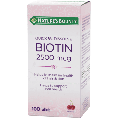 Nature's Bounty Quick Desolve Chewable Biotin 2500mcg