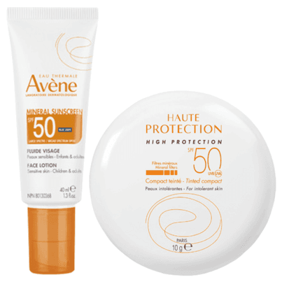 Avene SPF 50 Face Sunscreen Essentials Bundle