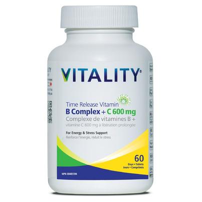 Vitality Time Release B60 Complete + C 600mg