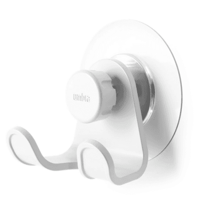 Umbra Flex Adhesive Double Hook White