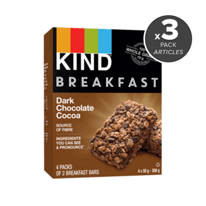 KIND Breakfast Bars Dark Chocolate Cocoa Bundle