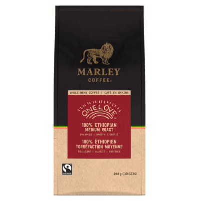 Marley Medium Roast Whole Bean Coffee One Love