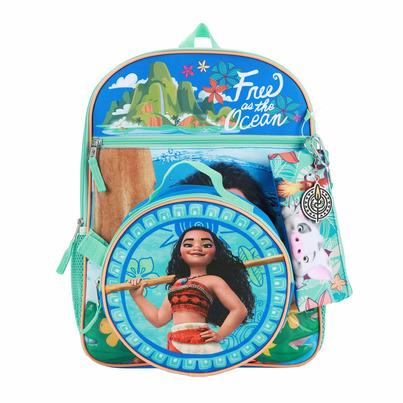 Bioworld Kids Backpack and Lunch Bag Set Disney Moana Free as the Ocean