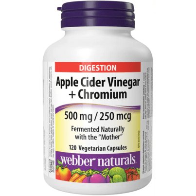 Webber Naturals Apple Cider Vinegar + Chromium 500mg/250mcg