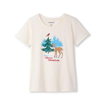 Hatley Little Blue House Women's Pajama Tee Winter Wonderland