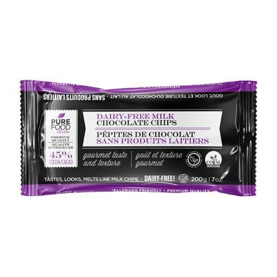 Pure Food By Estee Dairy Free Milk Chocolate Chips
