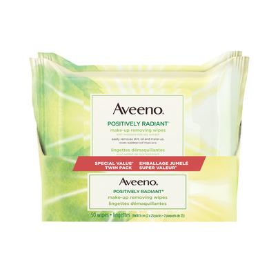 Aveeno Positively Radiant Makeup Removing Wipes