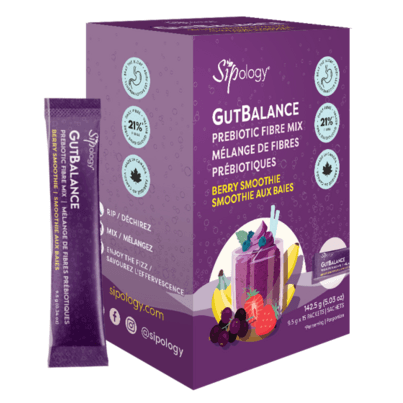 Sipology GutBalance Prebiotic Fibre Mix Berry Smoothie