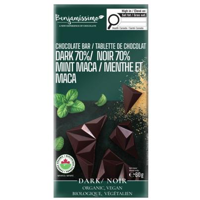 Benjamissimo Dark Chocolate 70% Mint Maca