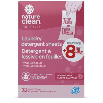 Nature Clean Laundry Detergent Strips Wildflower