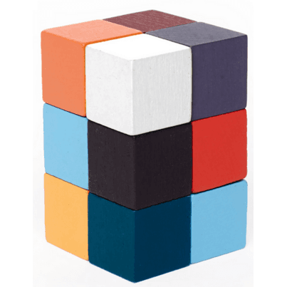 Kikkerland Elasti-Cube 3D Wooden Puzzle