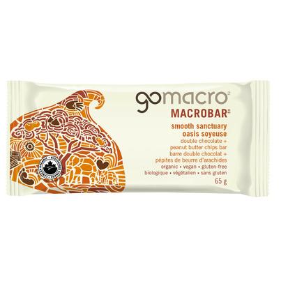 GoMacro Smooth Sanctuary Double Chocolate + Peanut Butter Chip Protein Bar