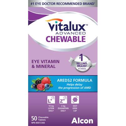 Vitalux Advanced Areds2 Formula Chewable Tablets
