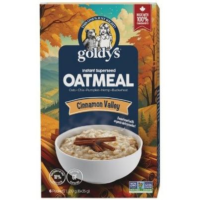Goldys Instant Superseed Oatmeal Cinnamon Valley