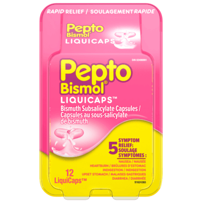 Pepto Bismol Liquicaps Rapid Relief