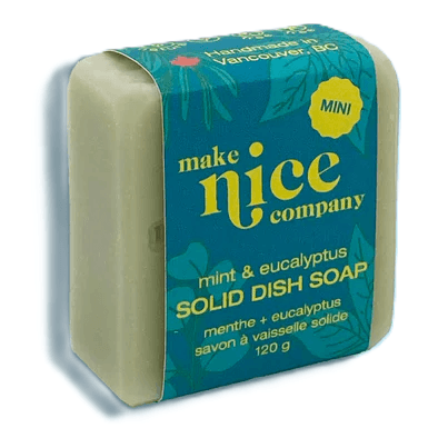 Make Nice Company Mini Solid Dish Soap Mint + Eucalyptus