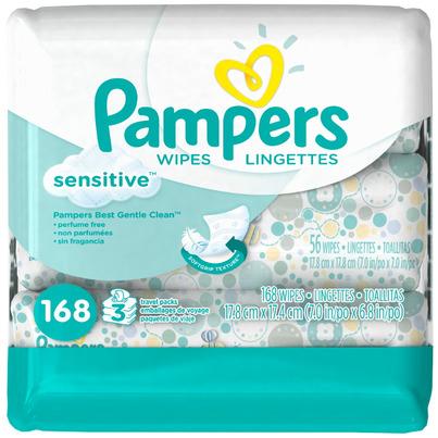 Pampers Sensitive Wipes Travel Packs