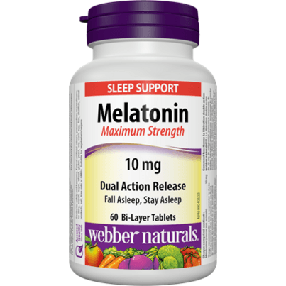 Webber Naturals Melatonin 10mg Dual Action Release