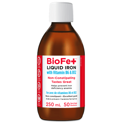 KidStar Nutrients BioFe+ Iron Liquid with Vitamin B6 & B12