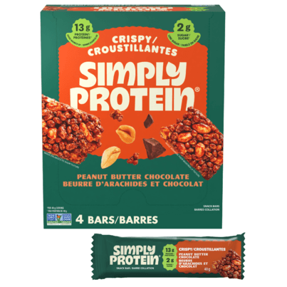 Simply Protein Plant Based Snack Bars Peanut Butter Chocolate