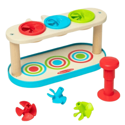Melissa & Doug Match & Push Spinning Tops