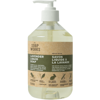 The Soap Works Lavender Liquid Soap