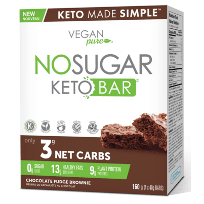 No Sugar Company Keto Bar Chocolate Fudge Brownie