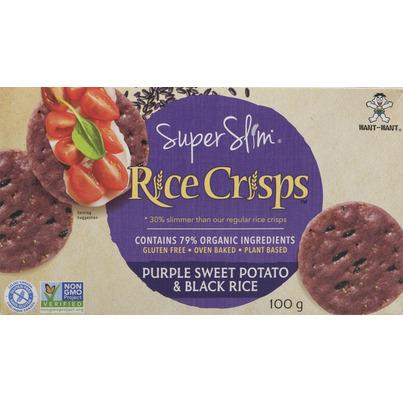 Want-Want Super Slim Rice Crisps Purple Sweet Potato & Black Rice
