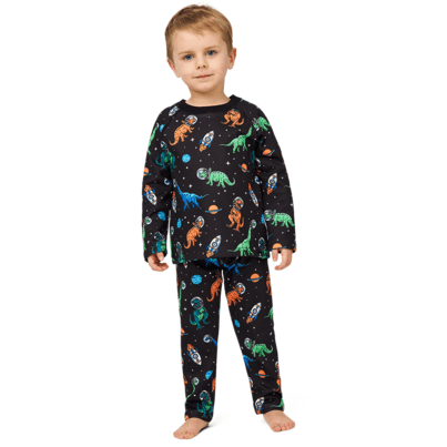 Kombi Children B3 Thermal Velvet Fleece Base Set Astro Dino