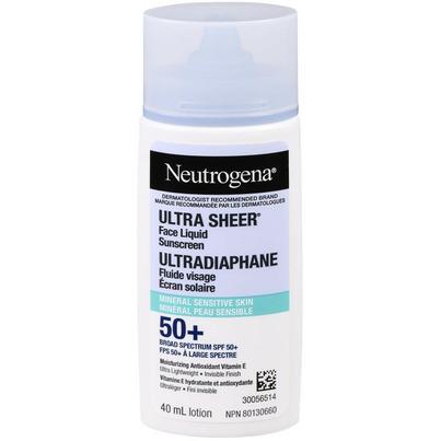 Neutrogena Ultra Sheer Mineral Sunscreen for Face SPF 50+