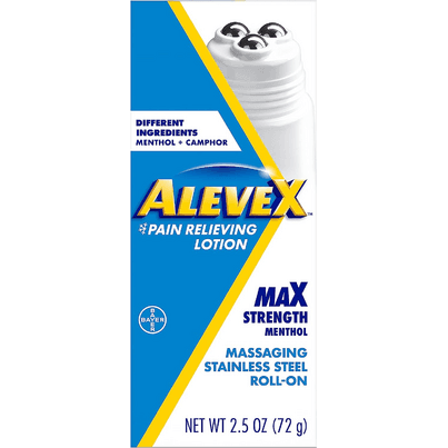 AleveX Pain Relieving Lotion with Rollerball Applicator