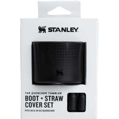 Stanley The Quencher Tumbler Boot + Straw Cover Black