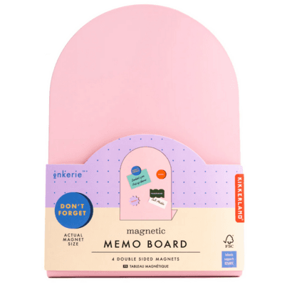 Kikkerland Inkerie Magnetic Memo Board Pink