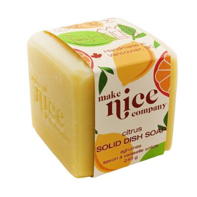 Make Nice Company Citrus Solid Dish Soap