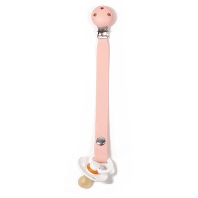 Bulle Silicone Pacifier Clip Pink