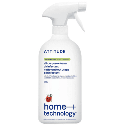 ATTITUDE Nature+ All Purpose Cleaner Disinfectant Spray Thyme & Citrus