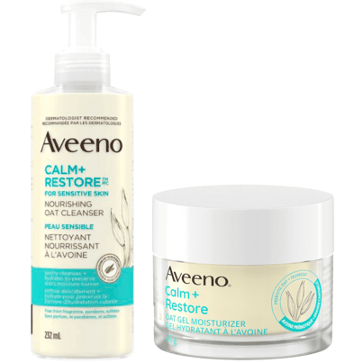 Aveeno Calm+Restore Oat Sensitive Skin Face Bundle