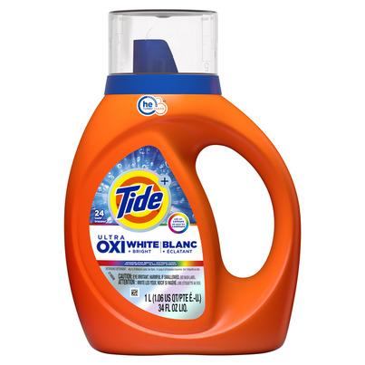 Tide Liquid Laundry Detergent Plus Ultra OXI White + Bright