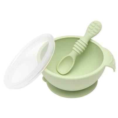Bumkins Silicone First Feeding Set Sage